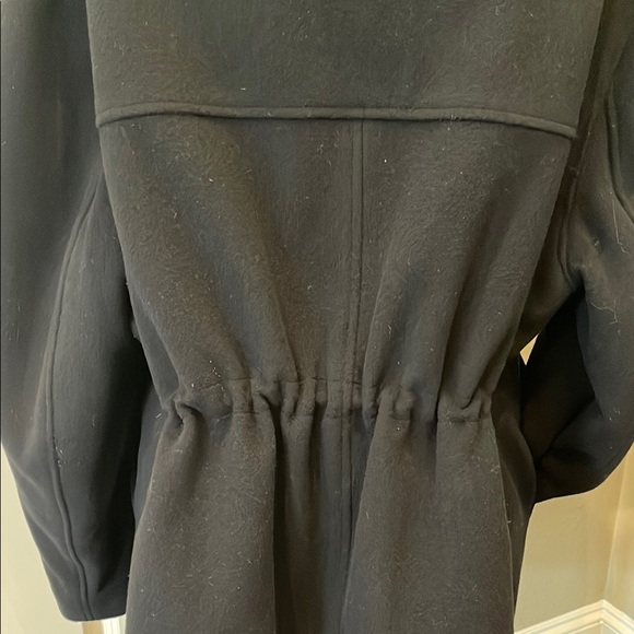 Lauren Ralph Lauren Womens Dorian Overcoat Cashmere Blend Black L - Picture 6 of 13